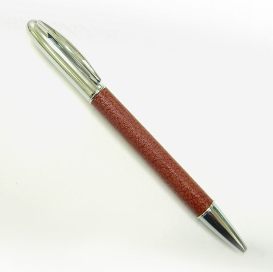 Genuine Kangaroo Leather Australian Made Gift Pen - Tan