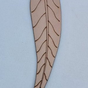 Genuine Leather Bookmark - Leaf
