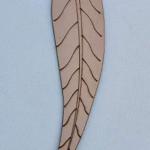 Genuine Leather Bookmark - Leaf