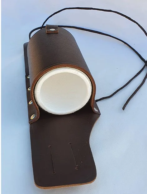 Brown Wine and Beer Holster with Foam Insert Made in Australia