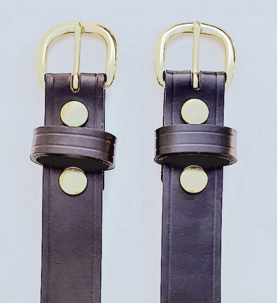 Genuine Australian Made All Leather Belt – 1.25″ (32mm) - Black & Brown