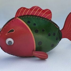 Friendly Fish - All Leather Novelty Coin Purse Made in Australia