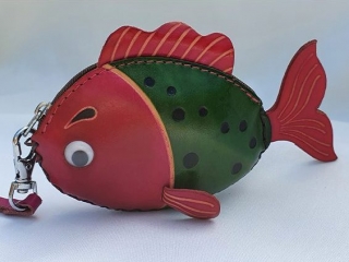 Friendly Fish - All Leather Novelty Coin Purse Friendly Fish - All Leather Novelty Coin Purse Made in Australia