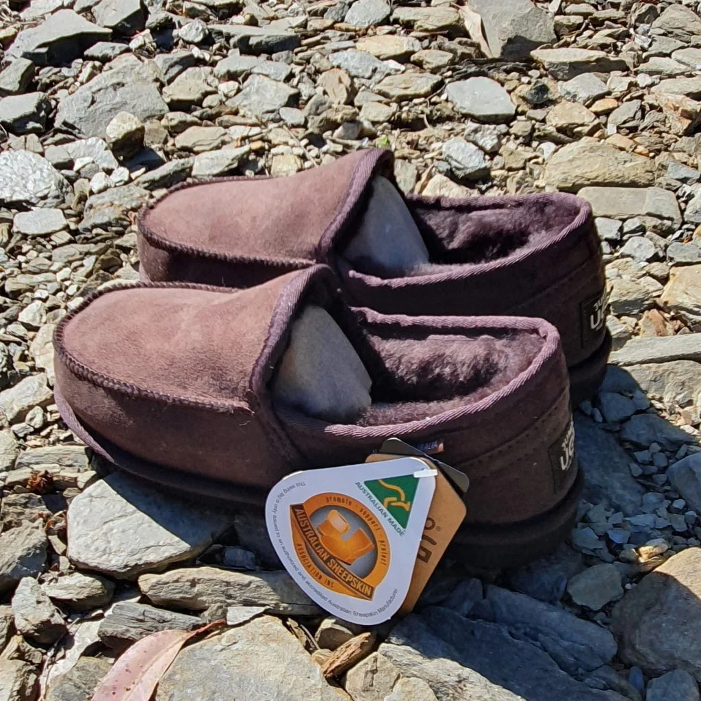 Genuine Deluxe Uggs Slippers - Chocolate Colour