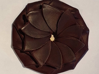 Clever Kangaroo Brown Leather Coin Pouch