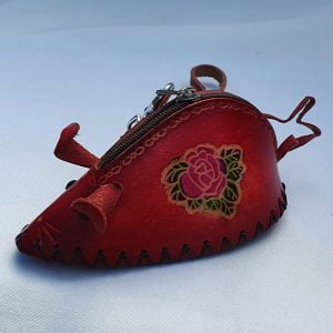 Miniature Mouse - All Leather Novelty Coin Purse Made in Australia
