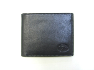 Made in Australia Adori Kangaroo Leather Men's Wallet with ID Slot - Black - Open View