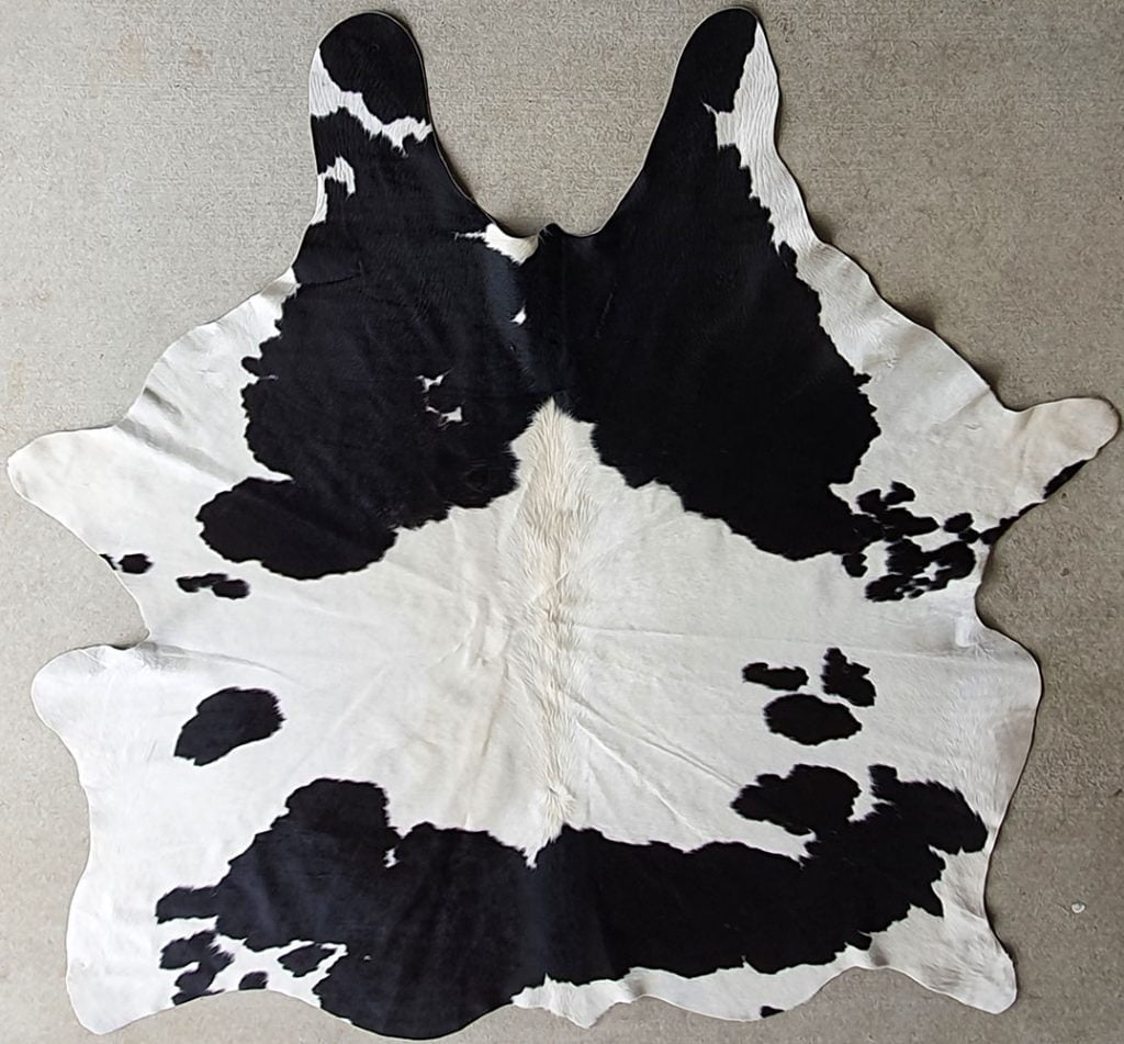 Australian Fresian black and white natural cow hides