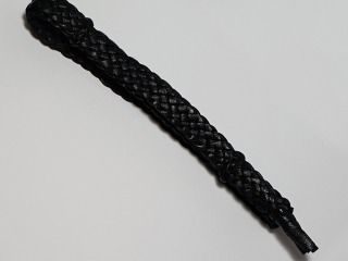 Hand Plaited Tan Flat Hatband - Kangaroo Leather