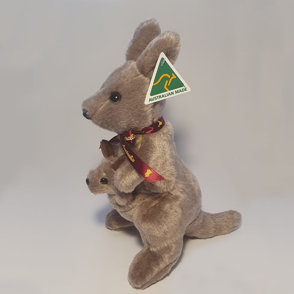 Australian Made Kangaroo with Joey Plush Toy