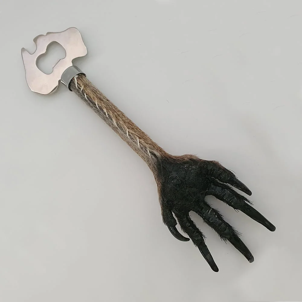 genuine kangaroo paw bottle opener made from Australian kangaroo