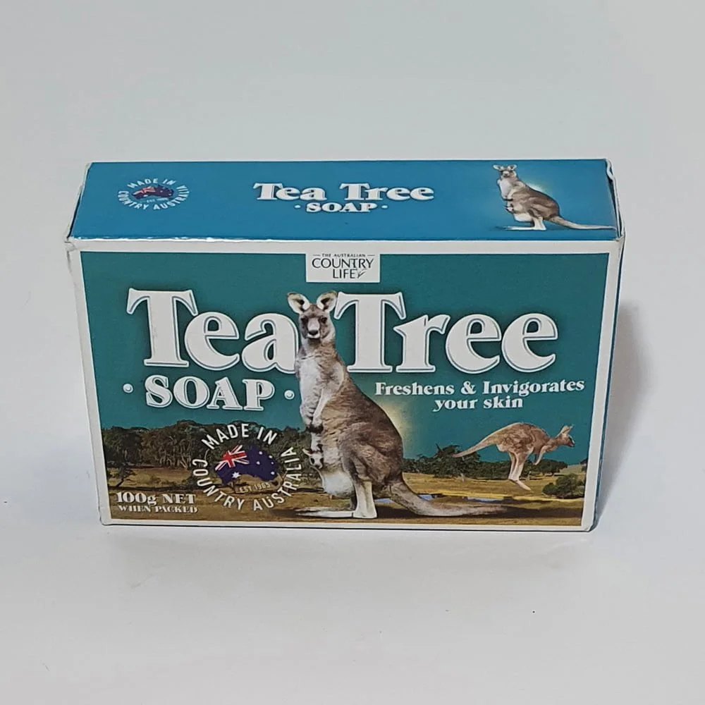 Australian Made Tea Tree Boxed Soap with Kangaroo Image