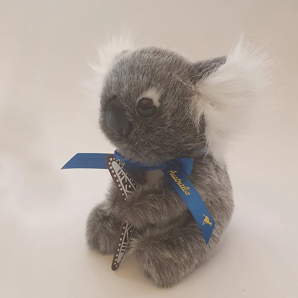 Australian Made Koala Plush Toy with Boomerang