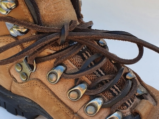 Genuine Leather Brown Shoelaces