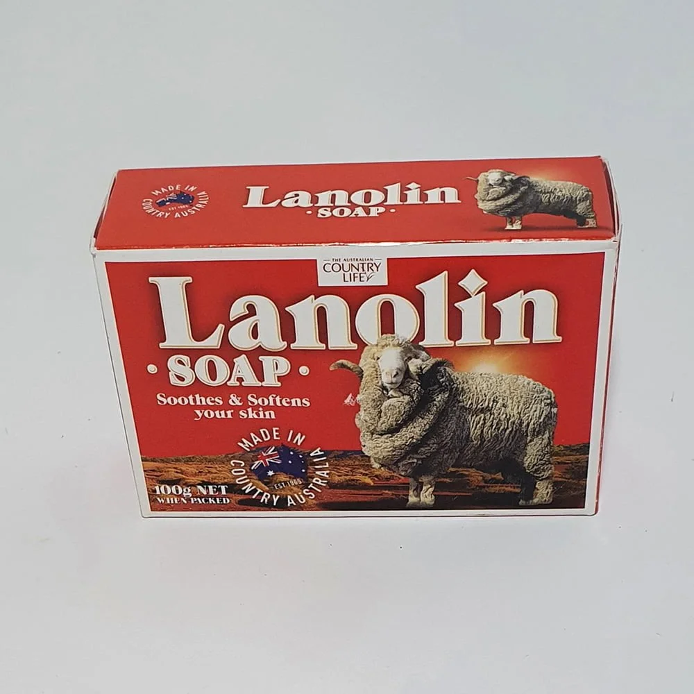 Australian Made Lanolin Boxed Soap with Sheep Image